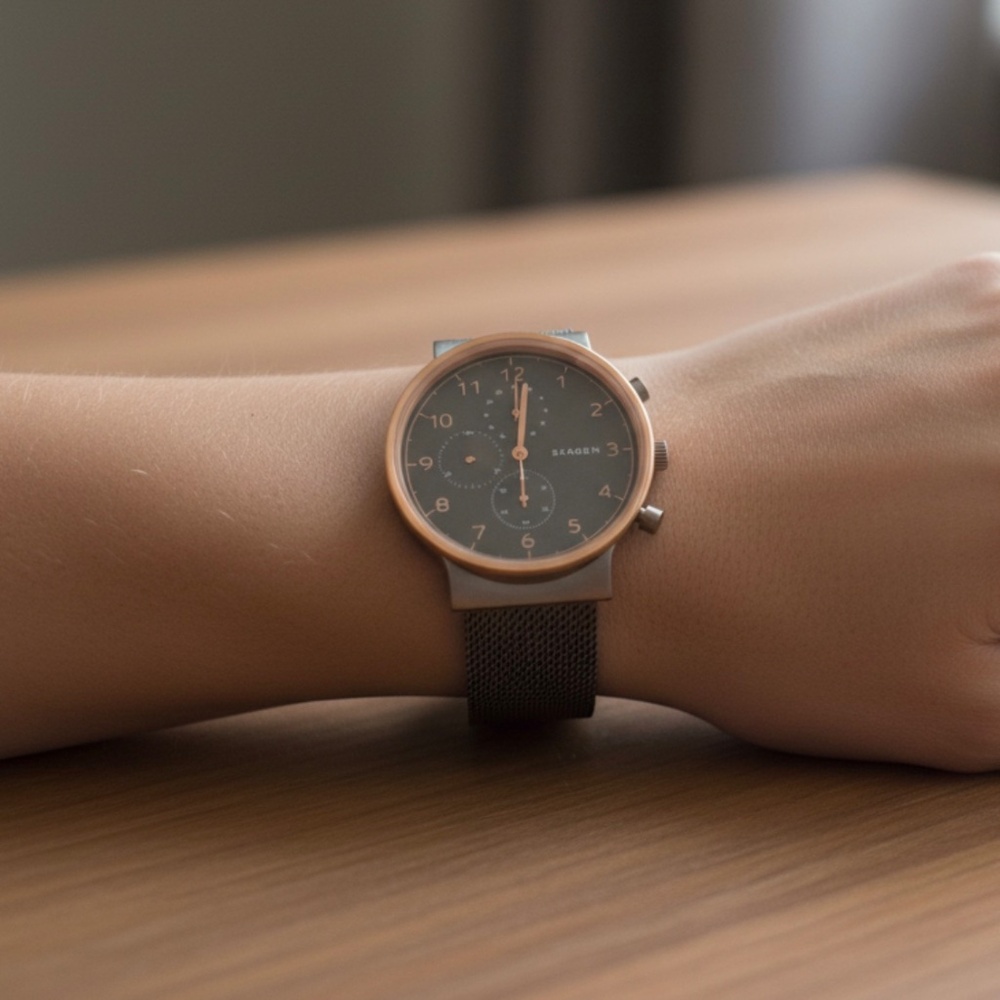 SKAGEN  SKW 6408 Gunmetal & Rose Gold Watch Unisex